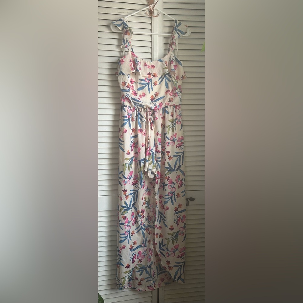 City Triangles White and Pink Floral Dress